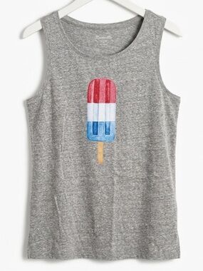 NWOT Popsicle Graphic Gray Tank Top